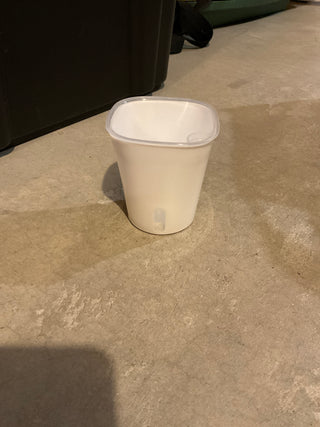 3” White / Clear, Self-Watering Pot